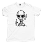 T-shirt alien I come in peace