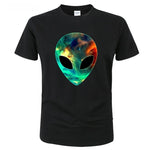 T-shirt paranormal alien multicolore