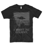 T-shirt alien i want to believe