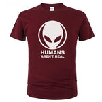 T-shirt Alien Humans aren't real